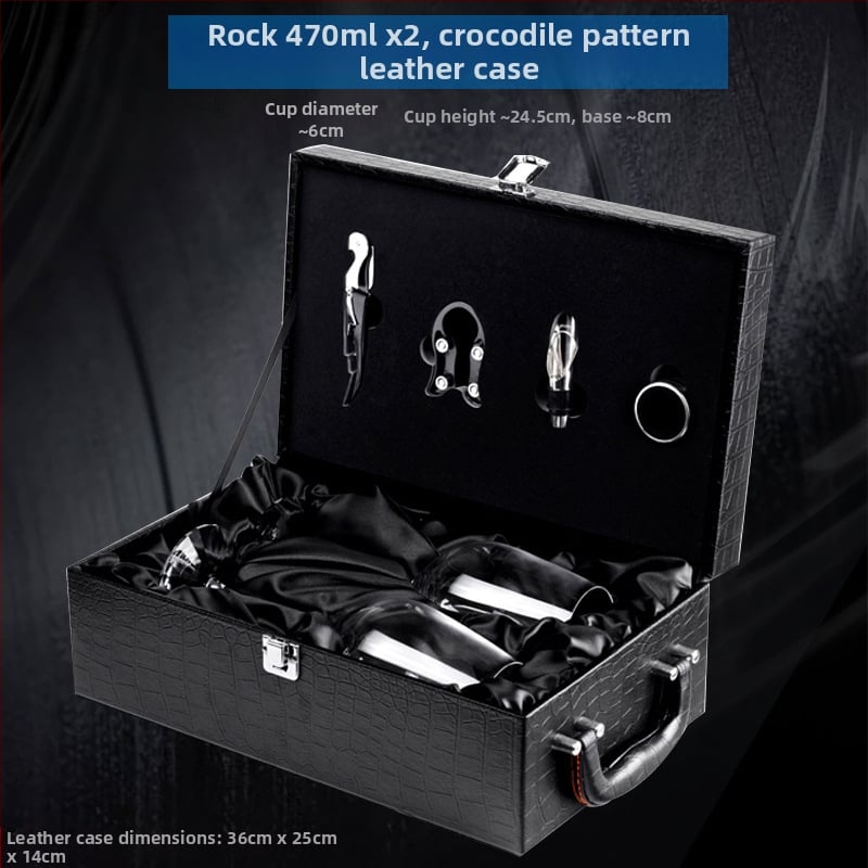 Σετ ποτηριών κρασιού από γυαλί, Premium ποιότητα, Μοντέρνο μινιμαλιστικό στυλ, Συσκευασμένο σε κουτί από χαρτόνι