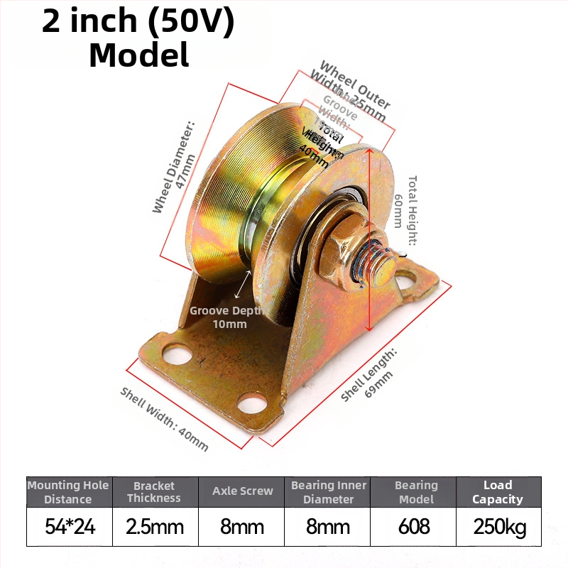 Rulment pentru șină de înaltă rezistență - Șină în formă de U, șină dublă, șină din oțel color, ghidaj pentru cablu de oțel tractare-push, șină în formă de V; Utilizare: Construcții; Marca: Jinyang