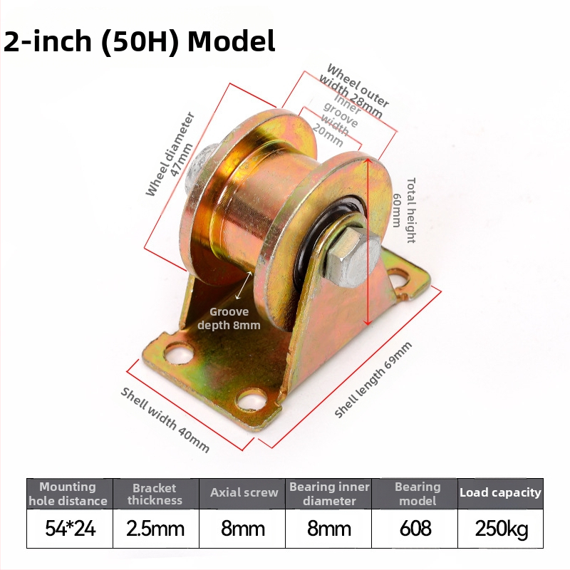 Rulment pentru șină de înaltă rezistență - Șină în formă de U, șină dublă, șină din oțel color, ghidaj pentru cablu de oțel tractare-push, șină în formă de V; Utilizare: Construcții; Marca: Jinyang