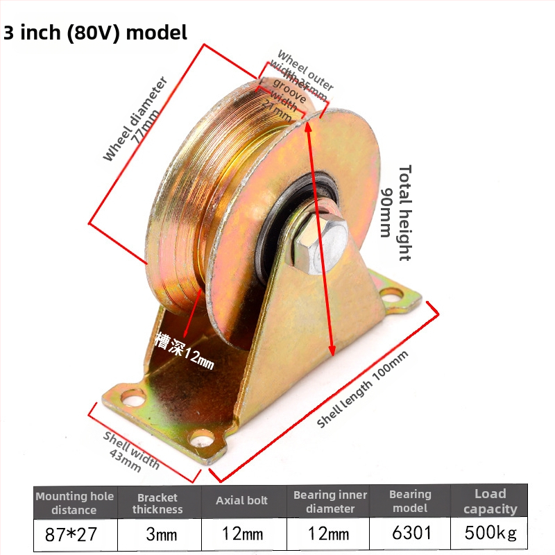 Rulment pentru șină de înaltă rezistență - Șină în formă de U, șină dublă, șină din oțel color, ghidaj pentru cablu de oțel tractare-push, șină în formă de V; Utilizare: Construcții; Marca: Jinyang