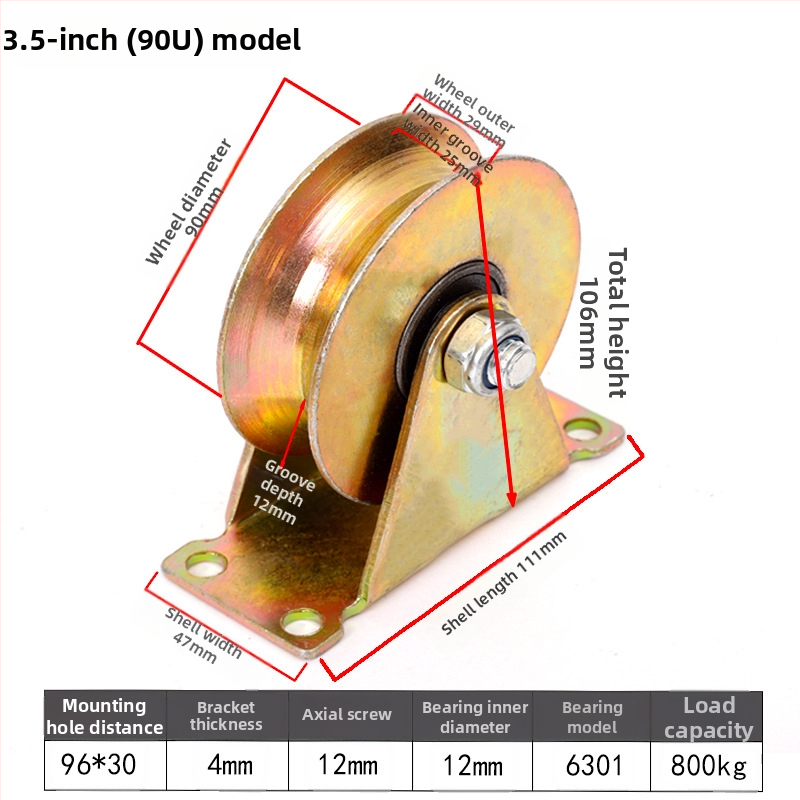Rulment pentru șină de înaltă rezistență - Șină în formă de U, șină dublă, șină din oțel color, ghidaj pentru cablu de oțel tractare-push, șină în formă de V; Utilizare: Construcții; Marca: Jinyang