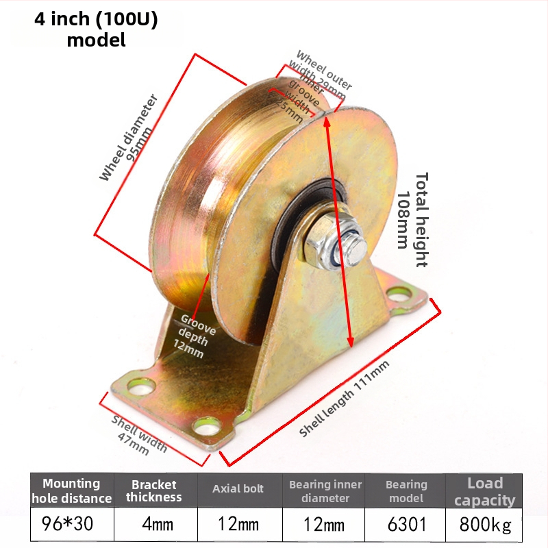 Rulment pentru șină de înaltă rezistență - Șină în formă de U, șină dublă, șină din oțel color, ghidaj pentru cablu de oțel tractare-push, șină în formă de V; Utilizare: Construcții; Marca: Jinyang