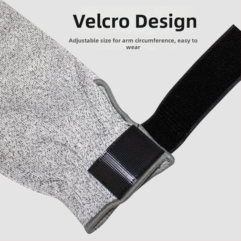 HPPE ochranný návlek na predlaktie, úroveň 5, rezistentný voči rezu a opotrebeniu, vhodný pre spracovanie skla a kovov