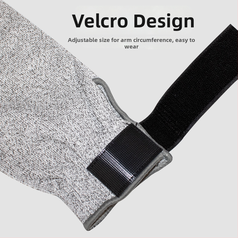 HPPE ochranný návlek na predlaktie, úroveň 5, rezistentný voči rezu a opotrebeniu, vhodný pre spracovanie skla a kovov