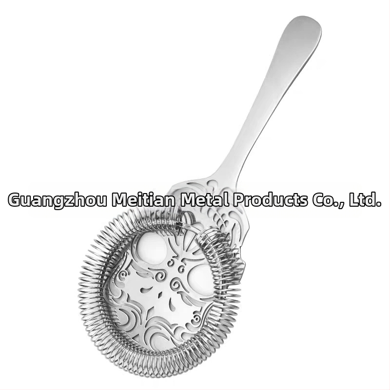 Filtr na ľad pre koktaily z nehrdzavejúcej ocele, Nuobaichen, 91 g, uvedený na trh v roku 2022, jednorazové balenie