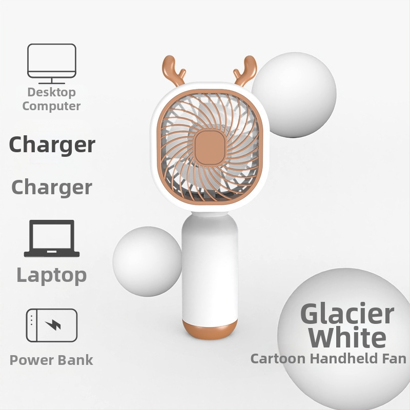 Mini stolný ručný ventilátor – plast, štýl národného trendu; prispôsobenie dostupné; vhodný pre študentov, cestovanie, služobné cesty a kanceláriu; viacfunkčný.