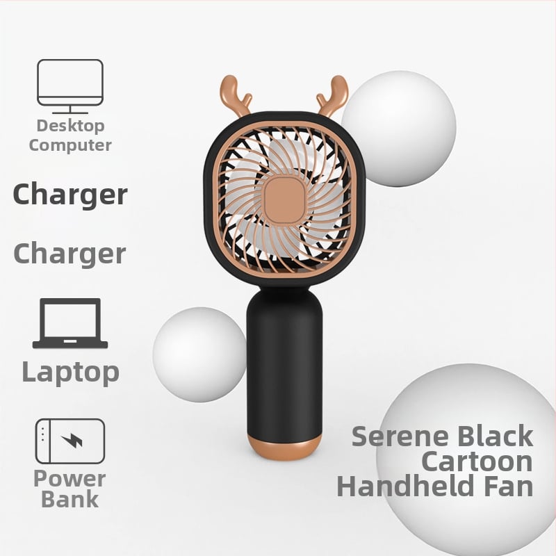 Mini stolný ručný ventilátor – plast, štýl národného trendu; prispôsobenie dostupné; vhodný pre študentov, cestovanie, služobné cesty a kanceláriu; viacfunkčný.