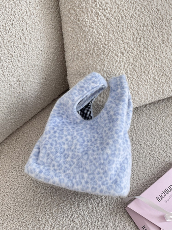 SOZAKKA pliš torbica za ruku, dvostruki remen, gradski stil, uspravni pravokutni oblik, šifra 510232