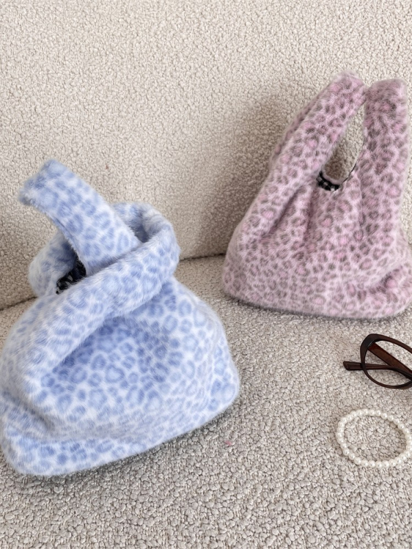 SOZAKKA pliš torbica za ruku, dvostruki remen, gradski stil, uspravni pravokutni oblik, šifra 510232