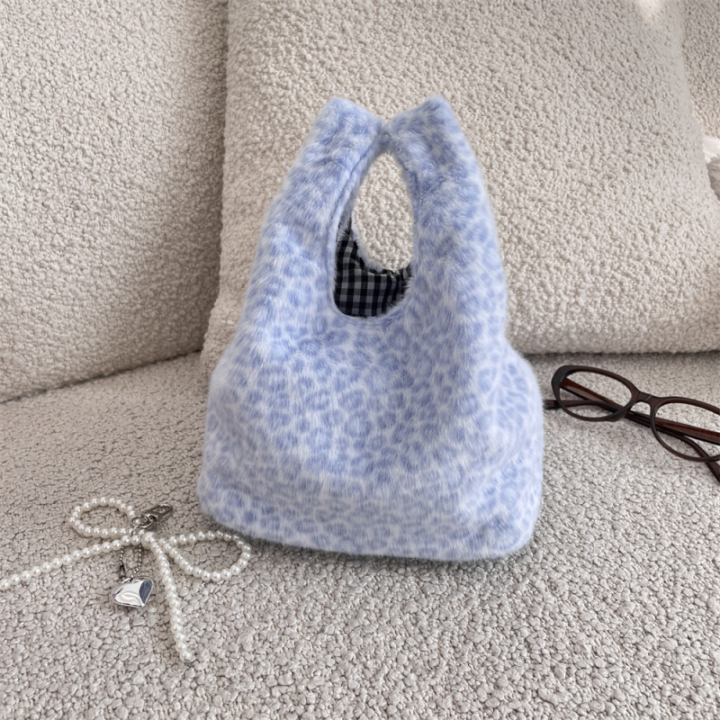 SOZAKKA pliš torbica za ruku, dvostruki remen, gradski stil, uspravni pravokutni oblik, šifra 510232