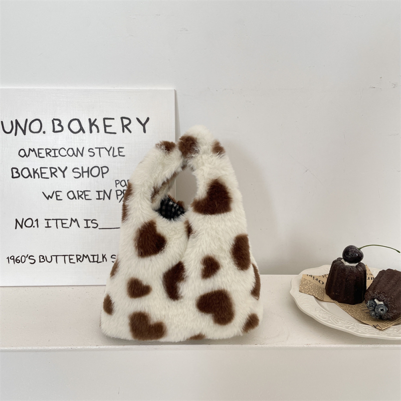 SOZAKKA pliš torbica za ruku, dvostruki remen, gradski stil, uspravni pravokutni oblik, šifra 510232