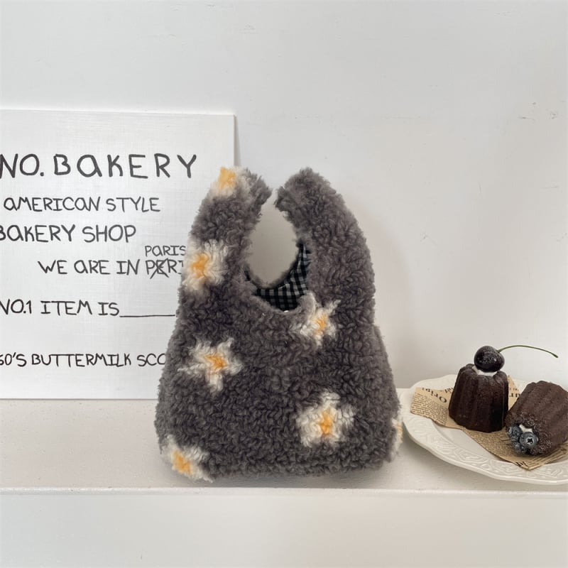 SOZAKKA pliš torbica za ruku, dvostruki remen, gradski stil, uspravni pravokutni oblik, šifra 510232