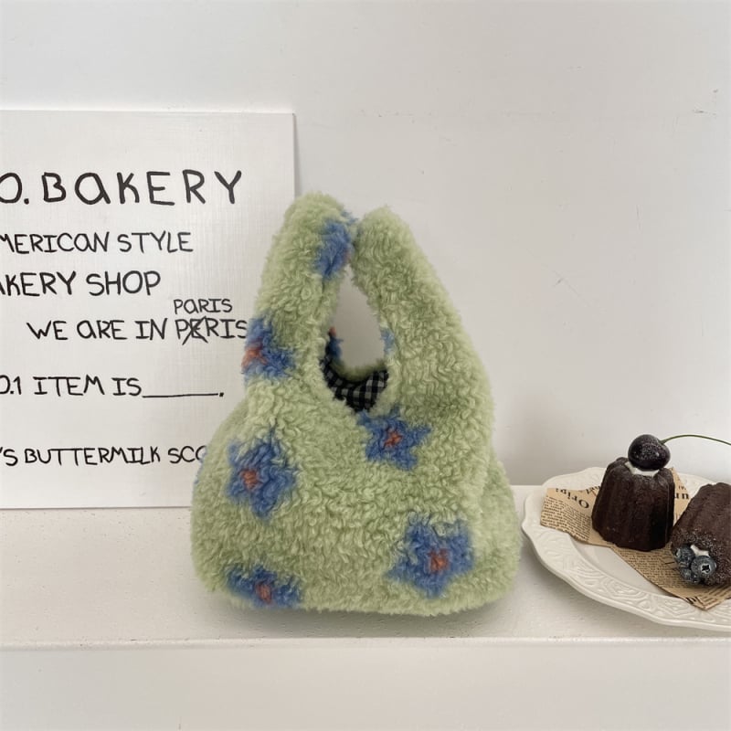 SOZAKKA pliš torbica za ruku, dvostruki remen, gradski stil, uspravni pravokutni oblik, šifra 510232