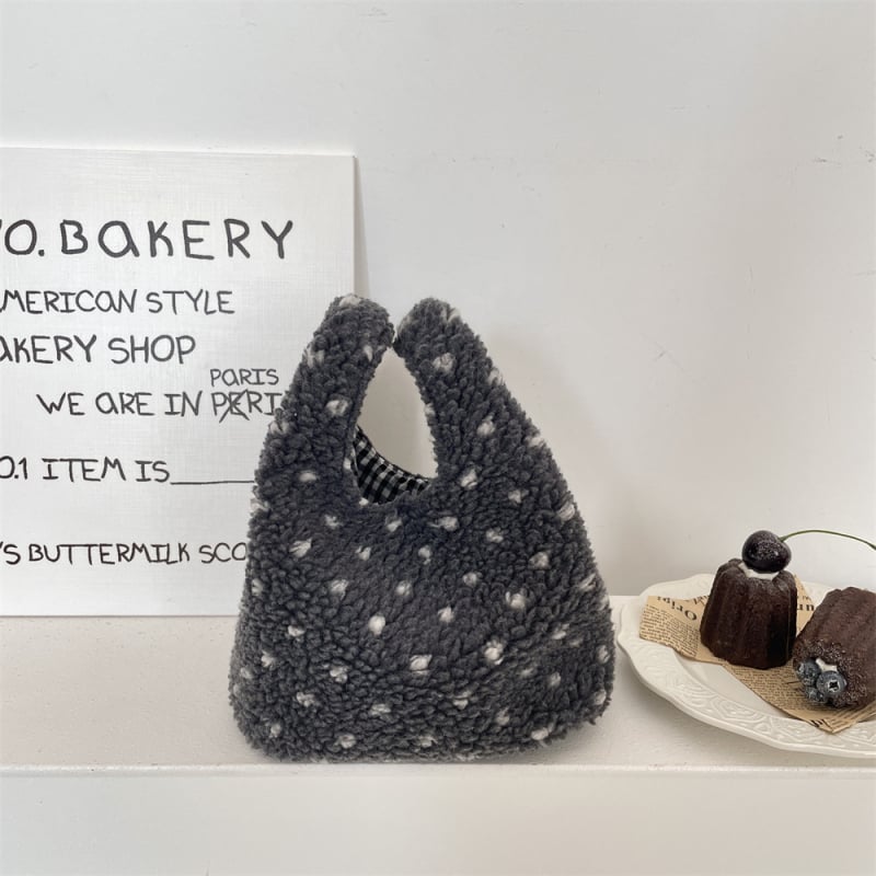 SOZAKKA pliš torbica za ruku, dvostruki remen, gradski stil, uspravni pravokutni oblik, šifra 510232