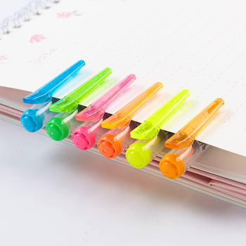 Marker de evidențiere Monami Munami, model 06017, corp din plastic, 18 culori, ambalat în cutie, cu un singur cap