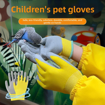 Detské ochranné záhradné rukavice — proti prepichnutiu, nepremokavé, protišmykové, na zber ustríc — Maidexin, 360 g