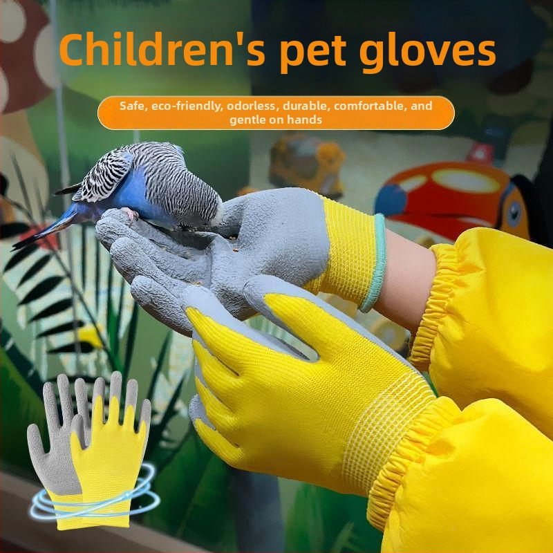 Detské ochranné záhradné rukavice — proti prepichnutiu, nepremokavé, protišmykové, na zber ustríc — Maidexin, 360 g