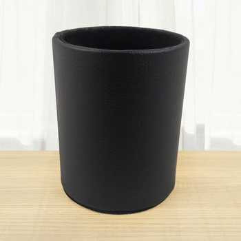 Cutie din piele pentru pixuri, model BT-0027, piele PVC + carton, logo personalizat, deschidere fără capac, stil modern minimalist