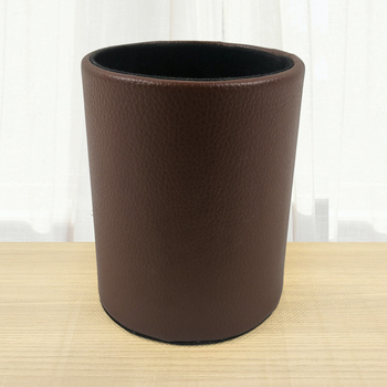 Cutie din piele pentru pixuri, model BT-0027, piele PVC + carton, logo personalizat, deschidere fără capac, stil modern minimalist