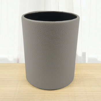 Cutie din piele pentru pixuri, model BT-0027, piele PVC + carton, logo personalizat, deschidere fără capac, stil modern minimalist