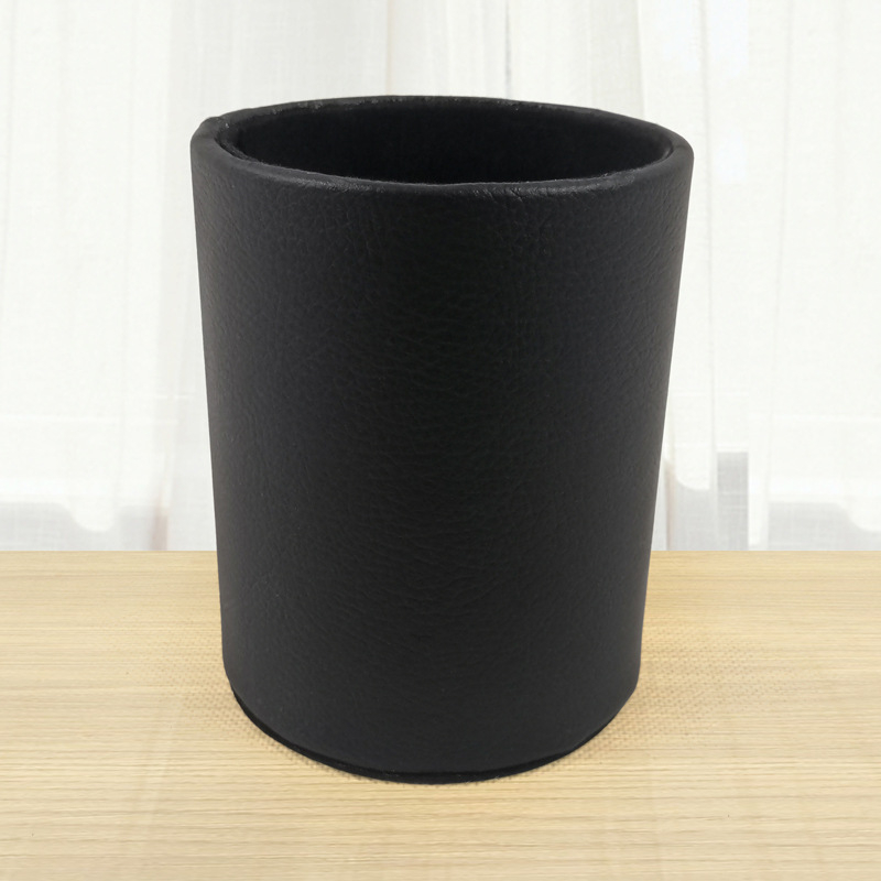 Cutie din piele pentru pixuri, model BT-0027, piele PVC + carton, logo personalizat, deschidere fără capac, stil modern minimalist