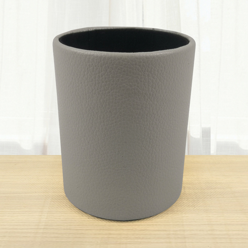 Cutie din piele pentru pixuri, model BT-0027, piele PVC + carton, logo personalizat, deschidere fără capac, stil modern minimalist