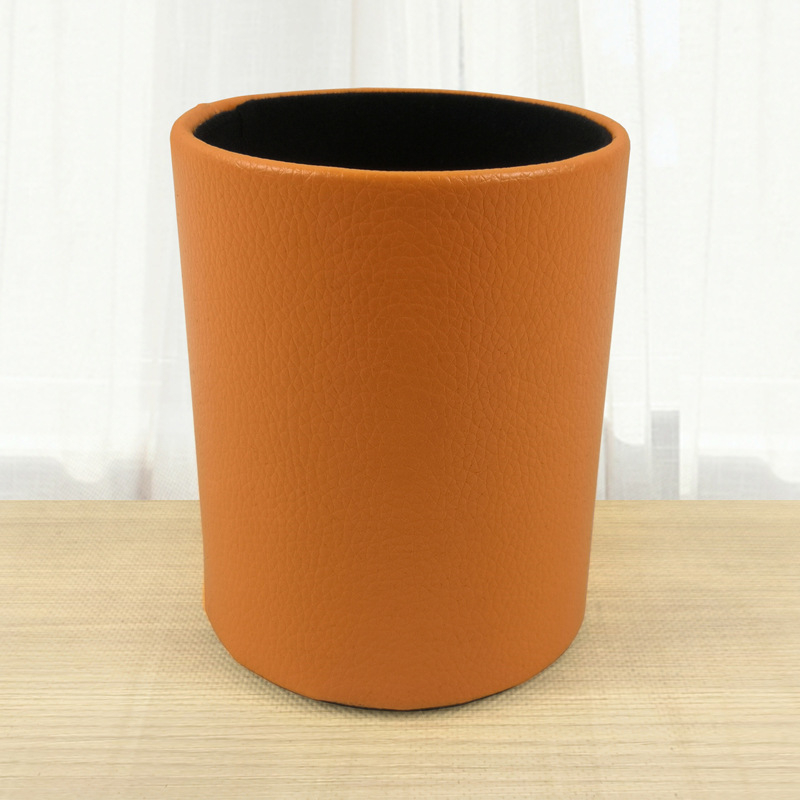 Cutie din piele pentru pixuri, model BT-0027, piele PVC + carton, logo personalizat, deschidere fără capac, stil modern minimalist