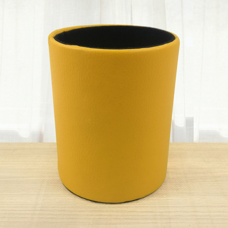 Cutie din piele pentru pixuri, model BT-0027, piele PVC + carton, logo personalizat, deschidere fără capac, stil modern minimalist