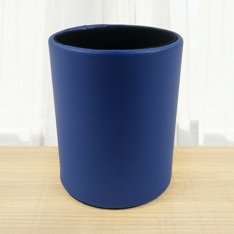 Cutie din piele pentru pixuri, model BT-0027, piele PVC + carton, logo personalizat, deschidere fără capac, stil modern minimalist