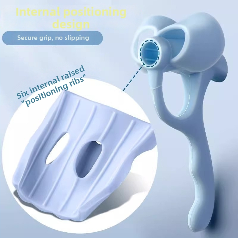 Päťprstový držiak na ceruzku, silikónový ochranný prst pre deti, koriguje držanie pri písaní, pre začínajúce v škôlke, Model 2