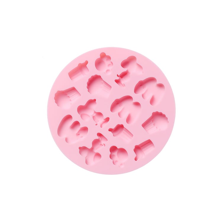 Formă de ciocolată din silicon, rotundă, pentru bomboane DIY și jeleuri