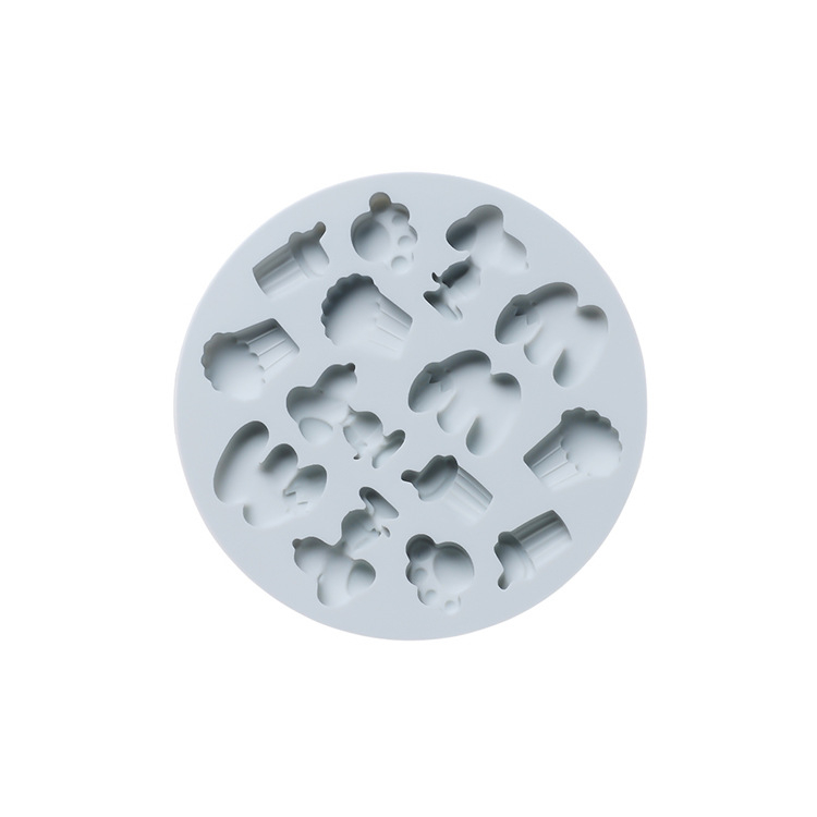 Formă de ciocolată din silicon, rotundă, pentru bomboane DIY și jeleuri