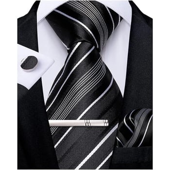  Нова мъжка раирана вратовръзка, плетена копринена вратовръзка, дропшипинг, налична в  платформи за трансгранична електронна търговия.