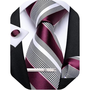  Нова мъжка раирана вратовръзка, плетена копринена вратовръзка, дропшипинг, налична в  платформи за трансгранична електронна търговия.