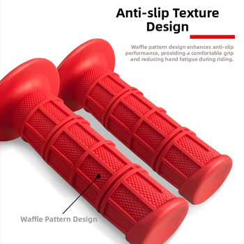 Kryt gripu riadenia pre off-road motocykl — guma, protišmykový, bežná hrúbka