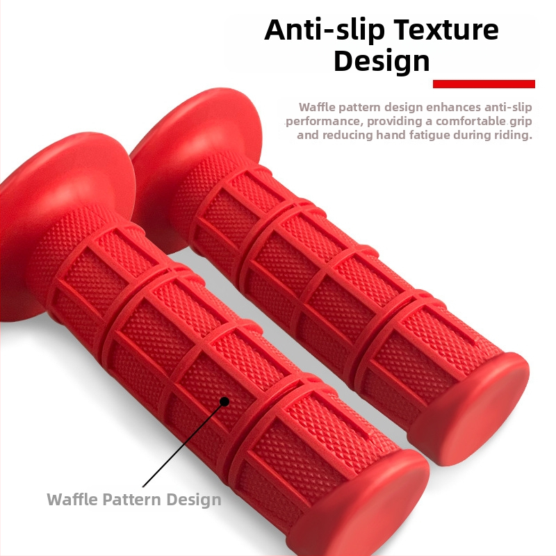 Kryt gripu riadenia pre off-road motocykl — guma, protišmykový, bežná hrúbka