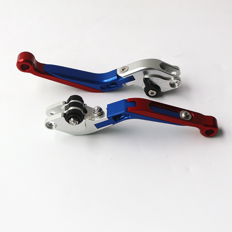Motociklistička ručica u obliku bikovih rogova sa prednjim i stražnjim disk branicama – sklopne spojne i kočničke poluge, Zhong Rui ZR-011, opće korištenje, prilagodljiva modifikacija