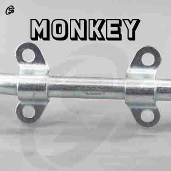 MonkeyZ50 Srebrno podnožje za motocikl, jednostrani stalak