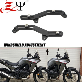 ZhiBN Suport pentru parbriz cu reglaj pentru Honda XL750 motocicletă