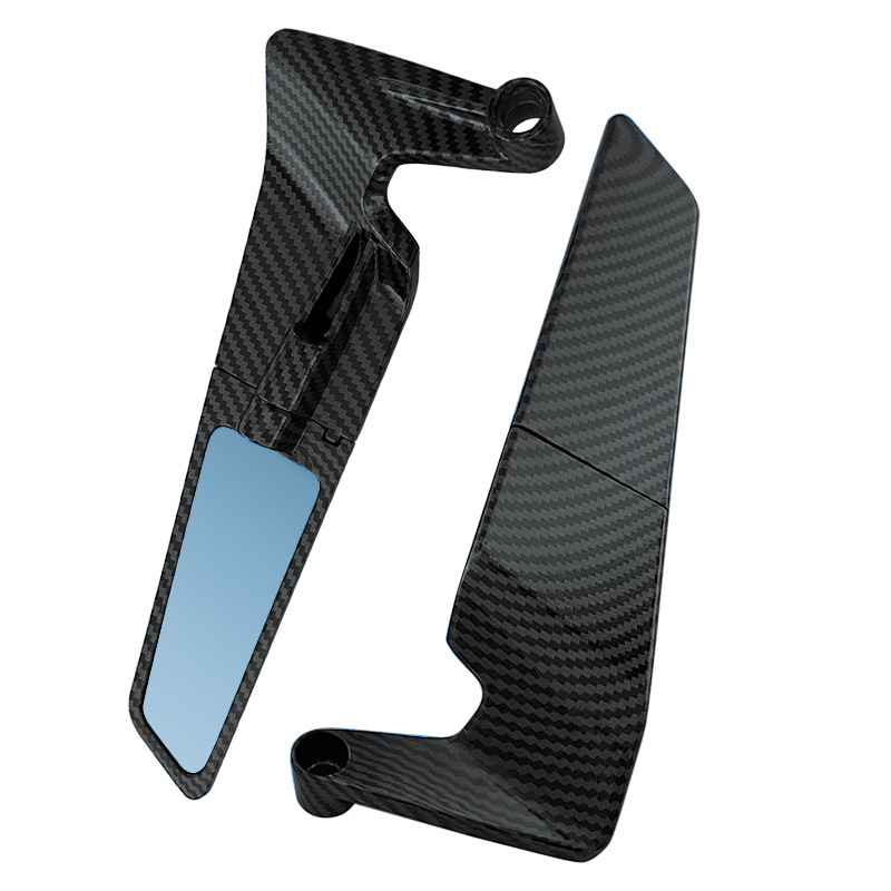 Adaptor oglindă pentru motocicletă din aliaj de aluminiu, model H3390 snakeskin, oglindă pătrată, montaj față-spate, compatibil cu motociclete și vehicule electrice