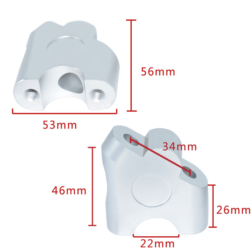22 mm aluminijski podizač upravljača za terenski motocikl