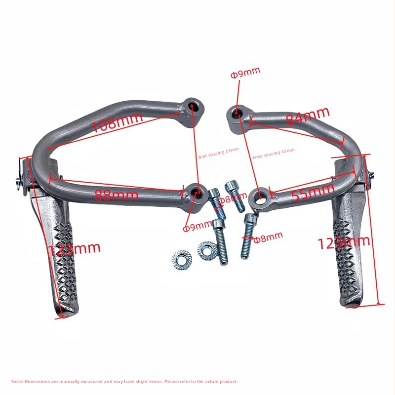Leopard zadný pedál pre off-road motocykel - kov, Dream Horse