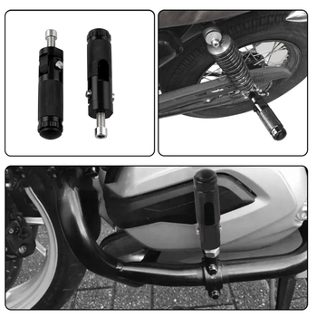 Speedpark MP1020 Univerzalni pedalu za motocikle – okrugli sklopivi pedalu od aluminijske legure, s opružnim povratom