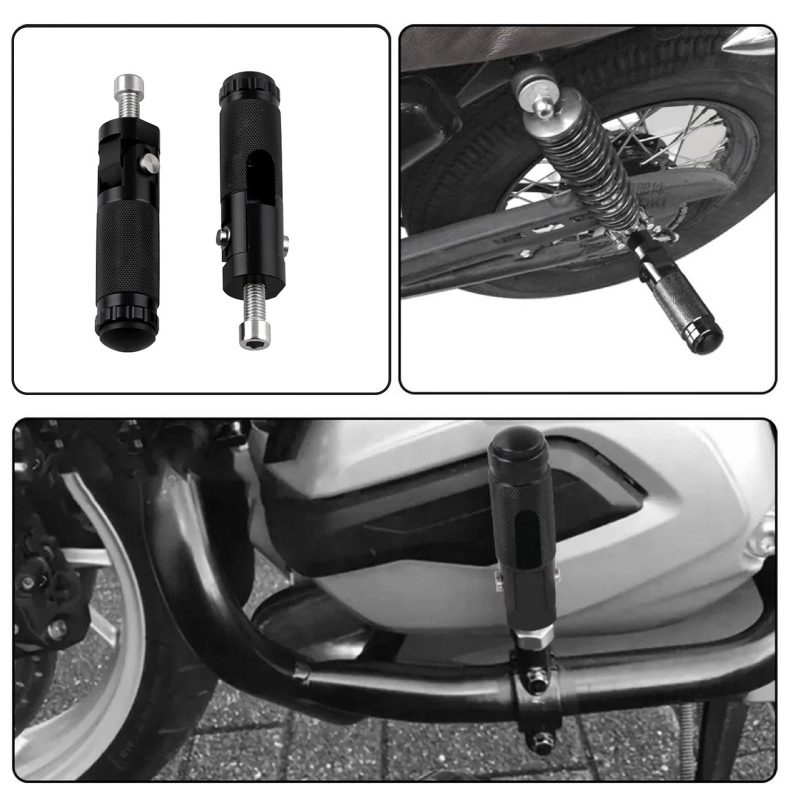 Speedpark MP1020 Univerzalni pedalu za motocikle – okrugli sklopivi pedalu od aluminijske legure, s opružnim povratom