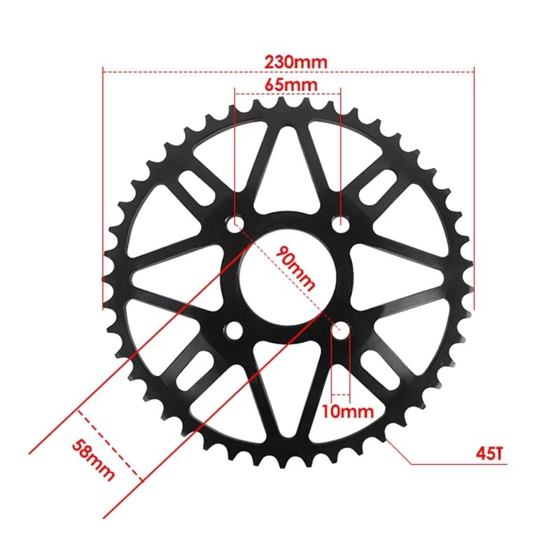 Pinion spate pentru Huayang T2K1K2 520-45T/47T/49T Kaiqing