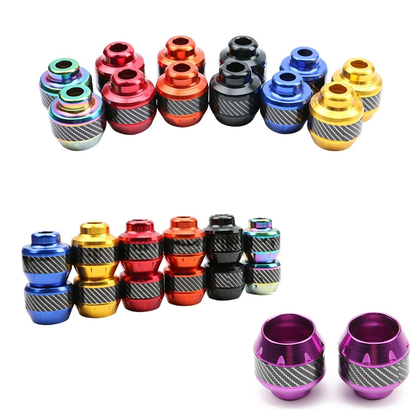 Protecție pentru furca față a motocicletei din aliaj de aluminiu și fibră de carbon, protecție la cădere, coliziuni, absorbție a șocurilor, model QC101, brand profesracing