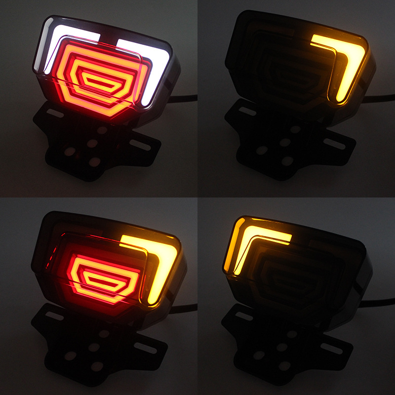 Encounter LED pentru farul spate al motocicletei cu lumină respiratorie și semnal de direcție pentru Honda TMX155 CG125