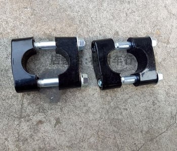 Bloc fix din aluminiu pentru ghidon Bull ATV, model Little Bull LV Kuai, cu șuruburi incluse