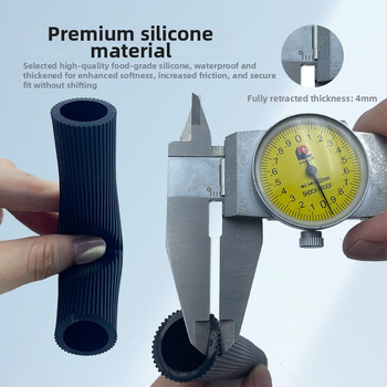 Univerzálny silikónový kryt na riadidlá pre motocykle, elektrické vozidlá, trojkolesové vozidlá a bicykle | nepremokavý, protišmykový, odolný voči opotrebeniu | hrubý profil | možnosť prispôsobenia