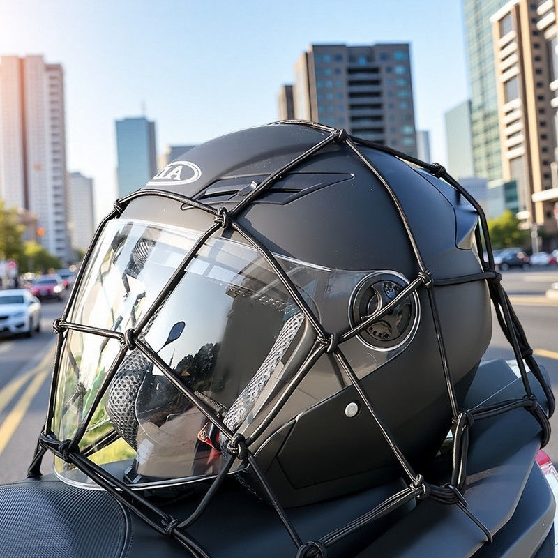 Mrežasta torba za motocikl Seven minus, model Luggage net, za motocikle, električna vozila i bicikle, fiksna zaštita.